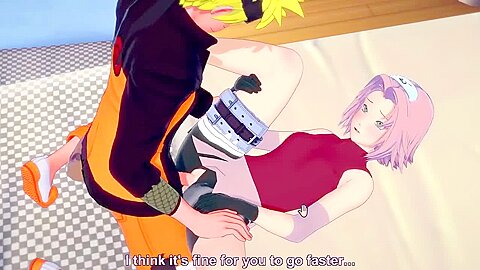 Naruto Slides His Cock Into Sakuras Tight Ninja Pussy